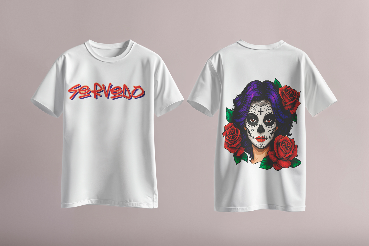 T-shirt "Servedo - Blanca" collezione "Santa Muerte"