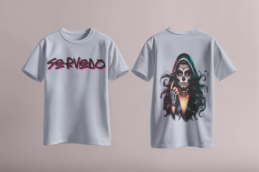T-shirt "Servedo - Cyber Calavera” collezione "Santa Muerte"
